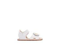 Conguitos - Sandalias Abiertas de Bebé Niña Respetuosas con Diseño Floral en para Niña (Blanco/Talla 25)