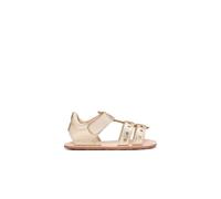 Conguitos - Sandalias Abiertas de Bebé Niña Respetuosas en Dorado para Niña (Arena/Talla 25)