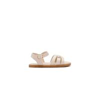 Conguitos - Sandalias Abiertas de Niña Respetuosas Goflex con Detalle de Nudo para Niña (Arena/Talla 30)