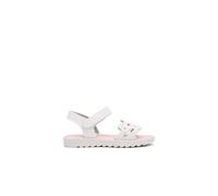 Conguitos - Sandalias de Niña con Diseño de Flor en para Niña (Blanco/Talla 28)