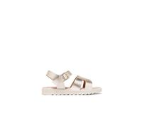 Conguitos Sandalias Metalizado Oro - Sandalias verano infantiles cómodas (Arena/Talla 27)