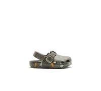 Conguitos - Sandalias Zueco Niños Hebilla Estampado Dinosaurio para Niños y Niñas (Multicolor/Talla 27)