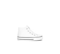Conguitos - Zapatillas Altas Casual para niños cómodas (Blanco/Talla 34)
