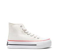 Conguitos - Zapatillas Altas con Logo Lateral en para Niños o Adultos Unisex (Blanco/Talla 37)