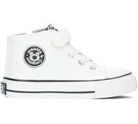 Conguitos Zapatillas Altas de Bebé Tira Adherente Blanco - Zapatillas Casual para niños cómodas (Blanco/Talla 22)