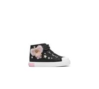 Conguitos - Zapatillas Altas De Niña con Estrellas Y Pelo para Niña (Negro/Talla 34)