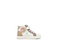 Conguitos - Zapatillas Altas De Niña con Pelo Y Corazón para Niña (Blanco/Talla 25)