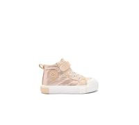 Conguitos - Zapatillas Altas de Niña con Tira Autoadherente y Cremallera Interior para Niña (Dorado/Talla 30)