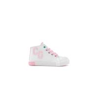 Conguitos - Zapatillas Altas Casual para niños cómodas (Blanco/Talla 32)