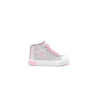 Conguitos - Zapatillas Altas Letras para Niña (Plata/Talla 33)