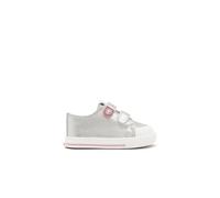Conguitos Zapatillas Bajas Plata Respetuosas - Zapatillas Casual para niños cómodas (Plata/Talla 21)
