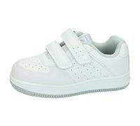 Conguitos - Zapatillas Deportivas Colegiales Unisex/Gris para Niños y Niñas (Blanco/Talla 34)