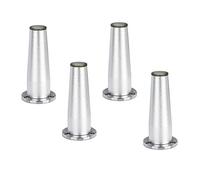 Conical Zinchc Alloy Adjustable Furniture Legs 4Pcs,for Coffee Table Sofa TV Support Legs,Family Table Legs Load-bearinchg 50kg/110Lbs (6inch)