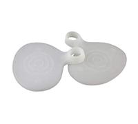 Conijiwadi 1 par 2 par blanca sede de silicona cuidado zapato almohadillas delanteras medio pies plantillas de cojines inserciones pie