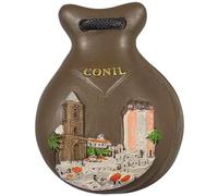 Conil de la Frontera España Imán para nevera, recuerdo turístico, decoración de refrigerador, decoración de refrigerador, pintado a mano, resina artesanal