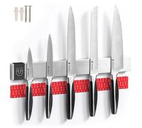 Coninx Barra Magnética para Cuchillos 40cm | Imán para Cuchillos de Cocina en Acero Inoxidable | Soporte magnético y colgante para cuchillos con Banda Adhesiva 3M | Imán con gran capacidad de carga