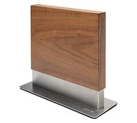 Coninx Bloque Magnético de Cuchillos 28x25.5x10cm | Soporte Cuchillos Cocina con Imán de Neodimio muy fuerte | Porta Cuchillos Cocina | Taco Cuchillos | Portacuchillos | Knife Block | Madera de Nuez