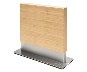 Coninx Bloque Magnético de Cuchillos 28x25.5x10cm | Soporte Cuchillos Cocina con Imán de Neodimio muy fuerte | Porta Cuchillos Cocina | Taco Cuchillos | Portacuchillos | Knife Block | Madera de Bambú