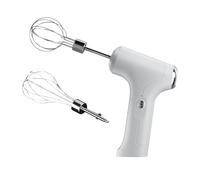 Conjunción de mano Electric - 3 velocidades mezclador ajustable con batidores | Acero inoxidable y 1200 mAh, herramienta de cocina compacta para batir huevos crema mezclando queso, 24.6x16x4.5cm
