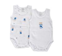 Conjunto 2 Body Bebé Sin Mangas Oso Celeste - 0 Meses Premamy