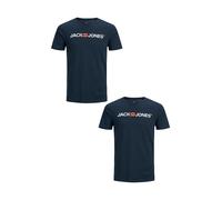 Conjunto 2 Camisetas cuello redondo Jack & Jones diseño JJECORP Talla Grande