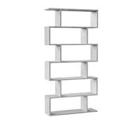 Conjunto 2 estanterías salón color gris cemento (estantería baja y estantería alta)