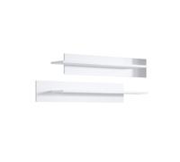 Conjunto 2 estantes salón comedor blanco 100x20x20 luke muebles bonitos