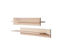 Conjunto 2 estantes salón comedor sonoma 100x20x20 estela muebles bonitos