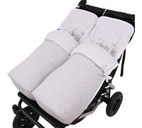 Conjunto 2ud. Saco Silla Mountain Buggy Duet Estrella Blc.Mil Gris/Blanco tititnins
