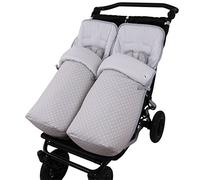 Conjunto 2ud. Saco Silla Mountain Buggy Duet Estrella Blc.Mil Gris/Gris tititnins