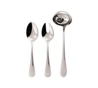 Conjunto 3 Cubiertos de Servicio Sambonet Perles Acero inoxidable 52502-80 Espejo