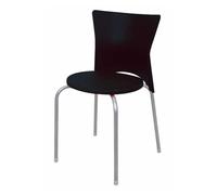 Conjunto 4 sillas studio (color: negro)