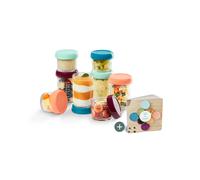 Babymoov Babybols recipientes de vidrio para papillas - para almacenar y congelar papillas, 4x 220ml + 4x 100ml + libro de recetas