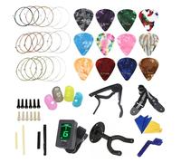 Conjunto Accesorios Guitarra Incluye Cuerda Guitarra Capos Picks String String Windering Bridge Pins Pin Puller Protect