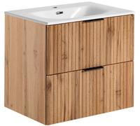 Conjunto armario Comad Adel Oak ADEL OAK 82-60-B-2S, lavabo Comad Sky SKY60-8099