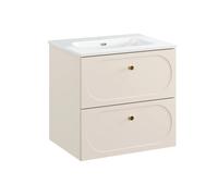 Conjunto armario Comad Donna Sand DONNA SAND 82-60-46-2S, lavabo Comad Fly FLY WHITE GLOSS UM 60-46 DP ( E-8073-60 )