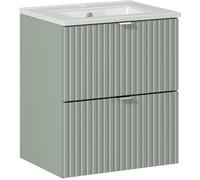 Conjunto armario Comad Line Reed Green LINE REED GREEN D 82-50-2S, lavabo Comad Dance White UM2050RBDANCE50DP