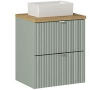Conjunto armario Comad Line Reed Green LINE REED GREEN D 82-50-2S, lavabo Comad Gaja UN-GAJA35-SW 78570A(35), NOVA OAK A 89-50