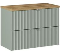 Conjunto armario Comad Line Reed Green LINE REED GREEN D 82-80-2S, encimera Comad Nova Oak NOVA OAK A 89-80