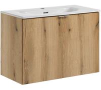 Conjunto armario Comad Nova Oak NOVA OAK A 82-80-2D, lavabo Comad Dance White CFP-8009DANCE80DP