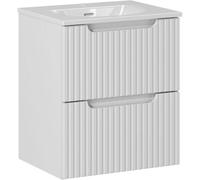 Conjunto armario Comad Nova White NOVA WHITE 82-50-2S, lavabo Comad Sky 3 SKY 3 50CM DP (E-8099-3-50)