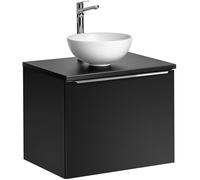 Conjunto armario Comad Santa Fe Black SANTA FE BLACK 82-60-B-2S, lavabo Comad Domi UN-DOMI-MW 78249MW, SANTA FE BLACK 89-60-B
