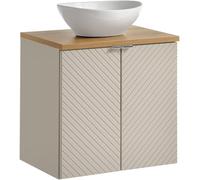 Conjunto armario Comad Viva Cashmere VIVA CASHMERE 82-60-2D, lavabo Comad Lola UN-LOLA-GW, NOVA OAK A 89-60