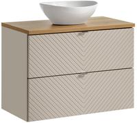 Conjunto armario Comad Viva Cashmere VIVA CASHMERE 82-80-2S, lavabo Comad Lola UN-LOLA-GW, NOVA OAK A 89-80