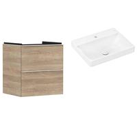 Conjunto armario Hansgrohe Xelu Q 54025700, lavabo Hansgrohe Xelu Q 61016450