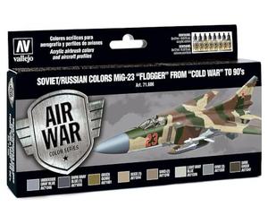 Conjunto AV Vallejo Model Air - Soviético '23 Flogger 70 - 90' S