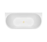 Conjunto bañera de pared Oltens Begna 12011000, embellecedor de tapón Oltens 09002800