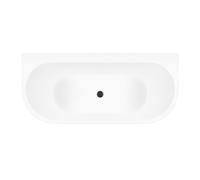 Conjunto bañera de pared Oltens Hulda 12021000, embellecedor de tapón Oltens 09002300
