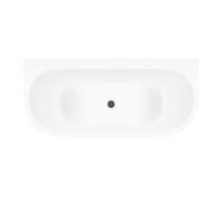 Conjunto bañera de pared Oltens Hulda 12021000, embellecedor de tapón Oltens 09002400