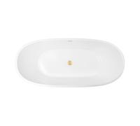 Conjunto bañera exenta Oltens Stora 12001000, embellecedor de tapón Oltens 09002810